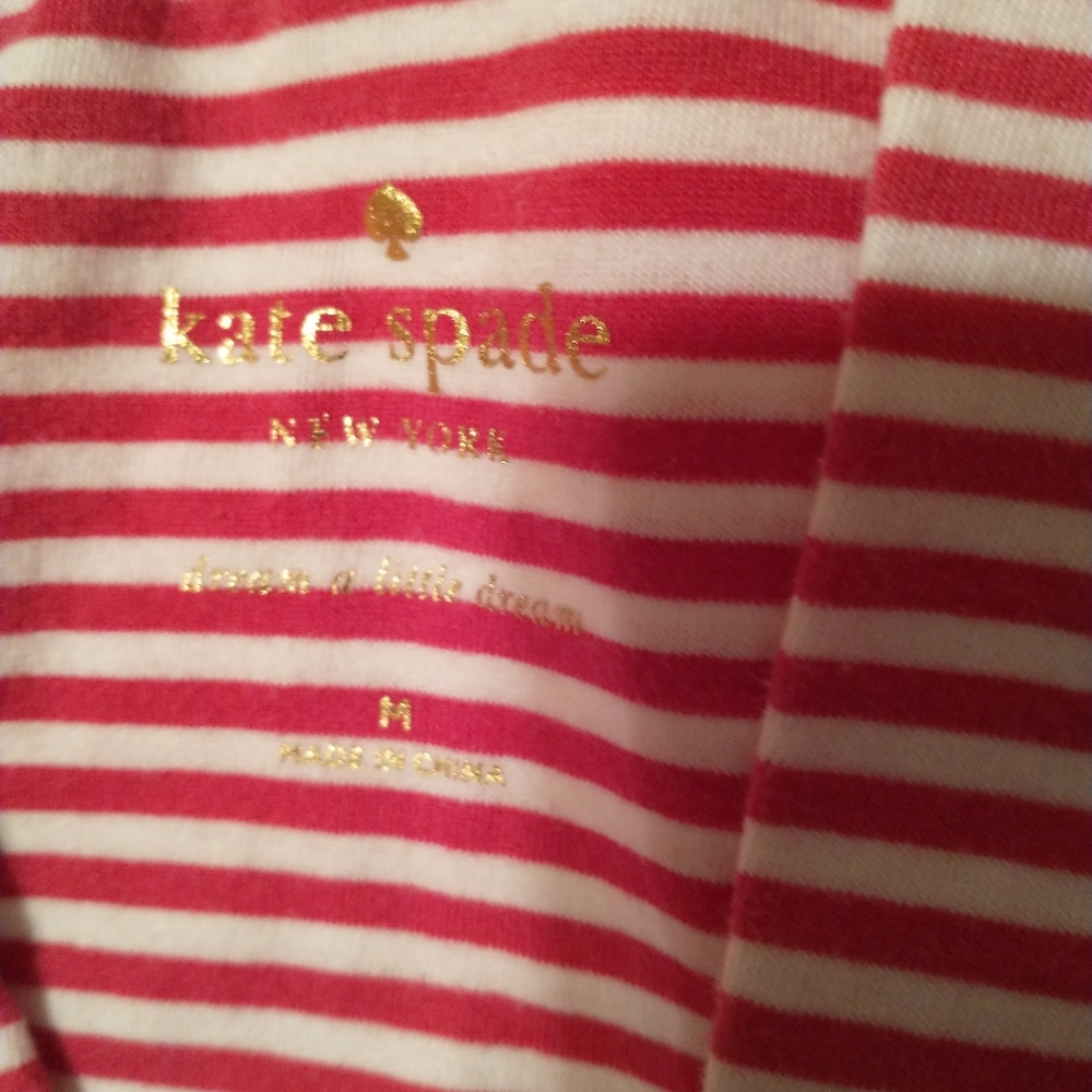 Kate Spade Striped Bow Robe M - Picture 8 of 8